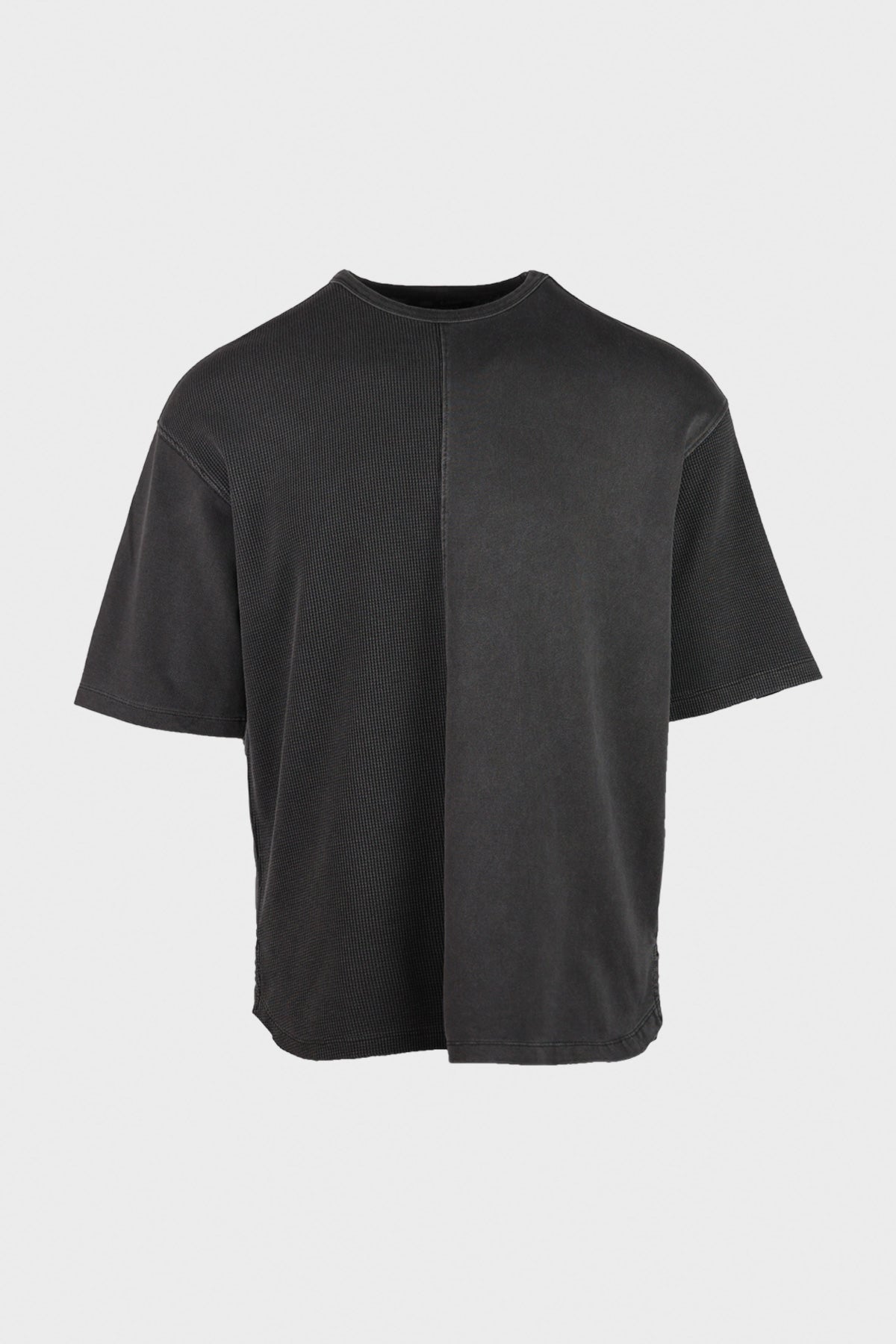 Eastlogue - Multi-Fabric Loose-Fit T-Shirt - Charcoal - Canoe Club
