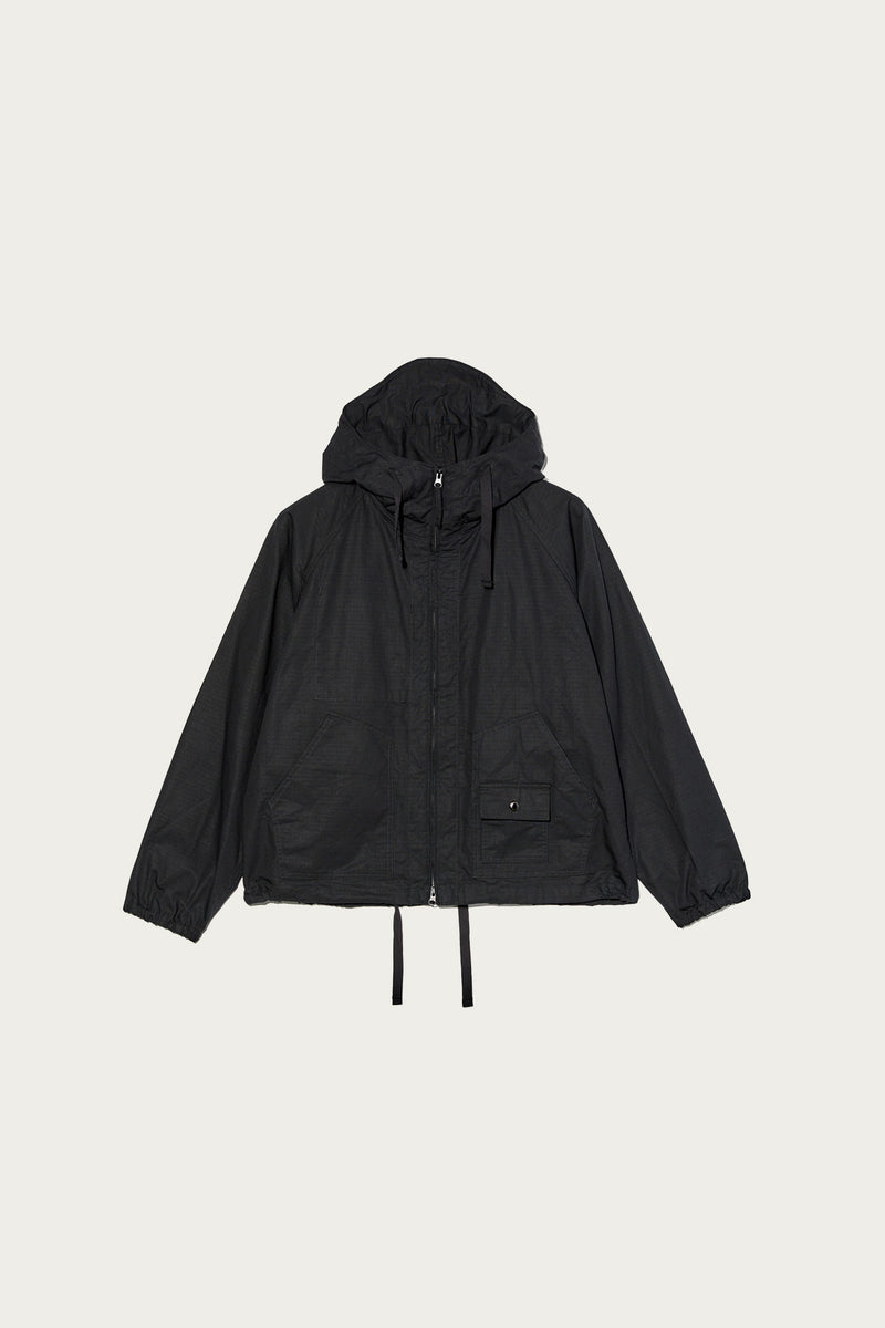 Engineered Garments Workaday Deck Parka | Black Cotton Ripstop