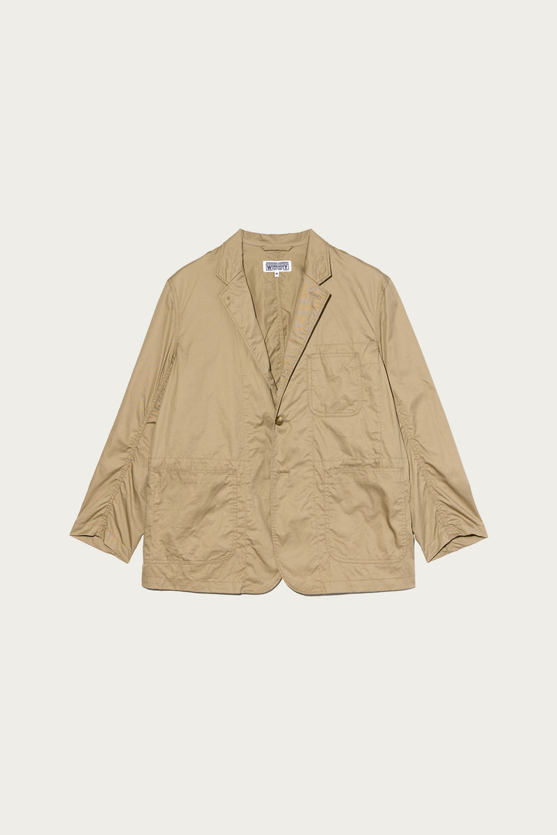 Engineered Garments Workaday MED Blazer | Khaki High Count Twill