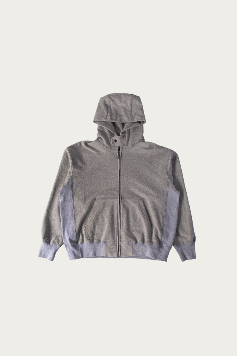 Engineered Garments Workaday Zip Hoodie | Solid Heather Grey