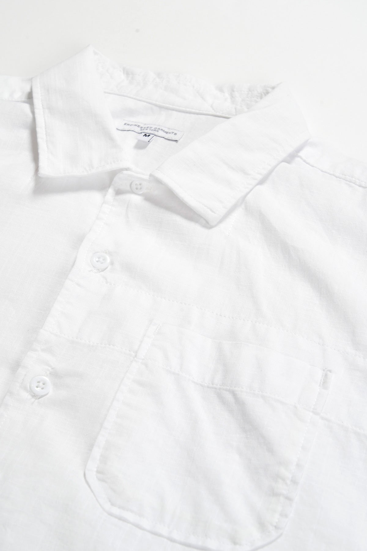 Engineered Garments - Camp Shirt - White Cotton Handkerchief - Canoe Club
