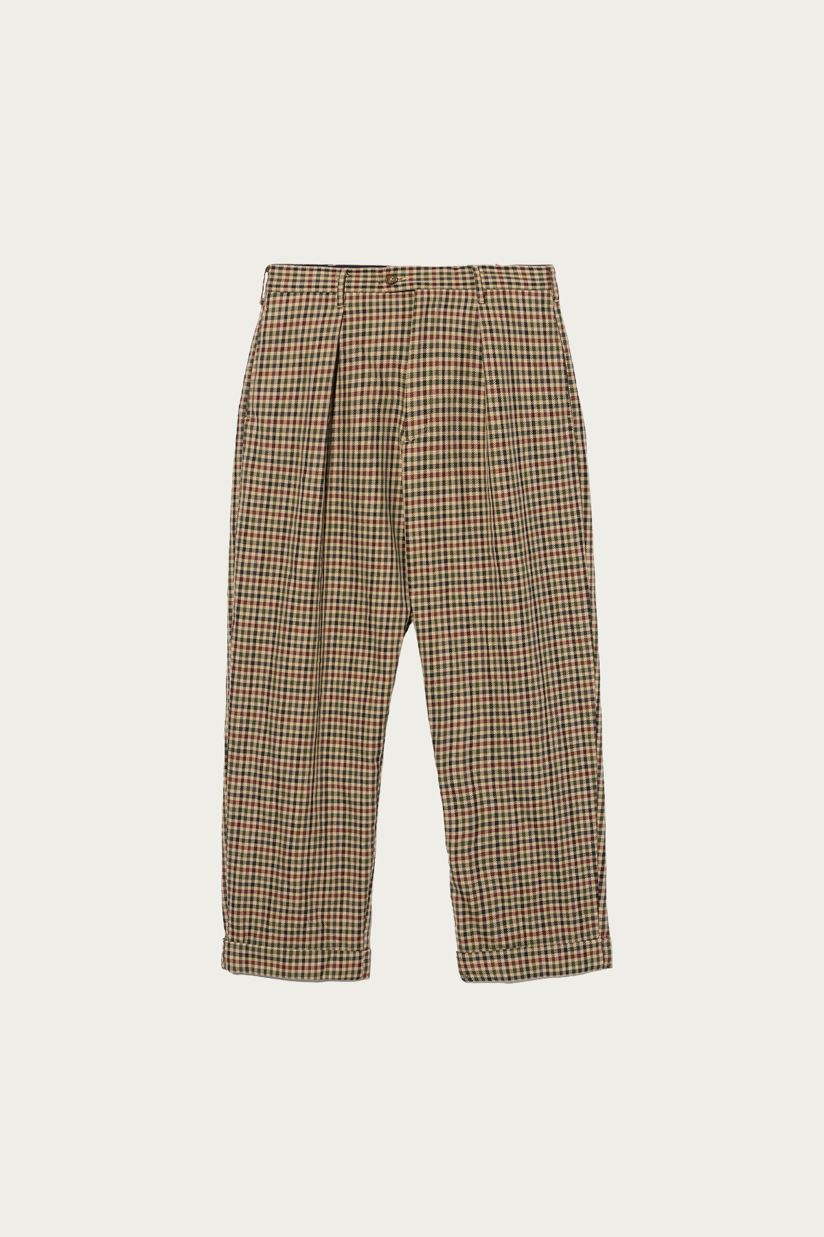 Engineered Garments - Carlyle Pant - Brown/Olive Heavy Gunclub Check - Canoe Club
