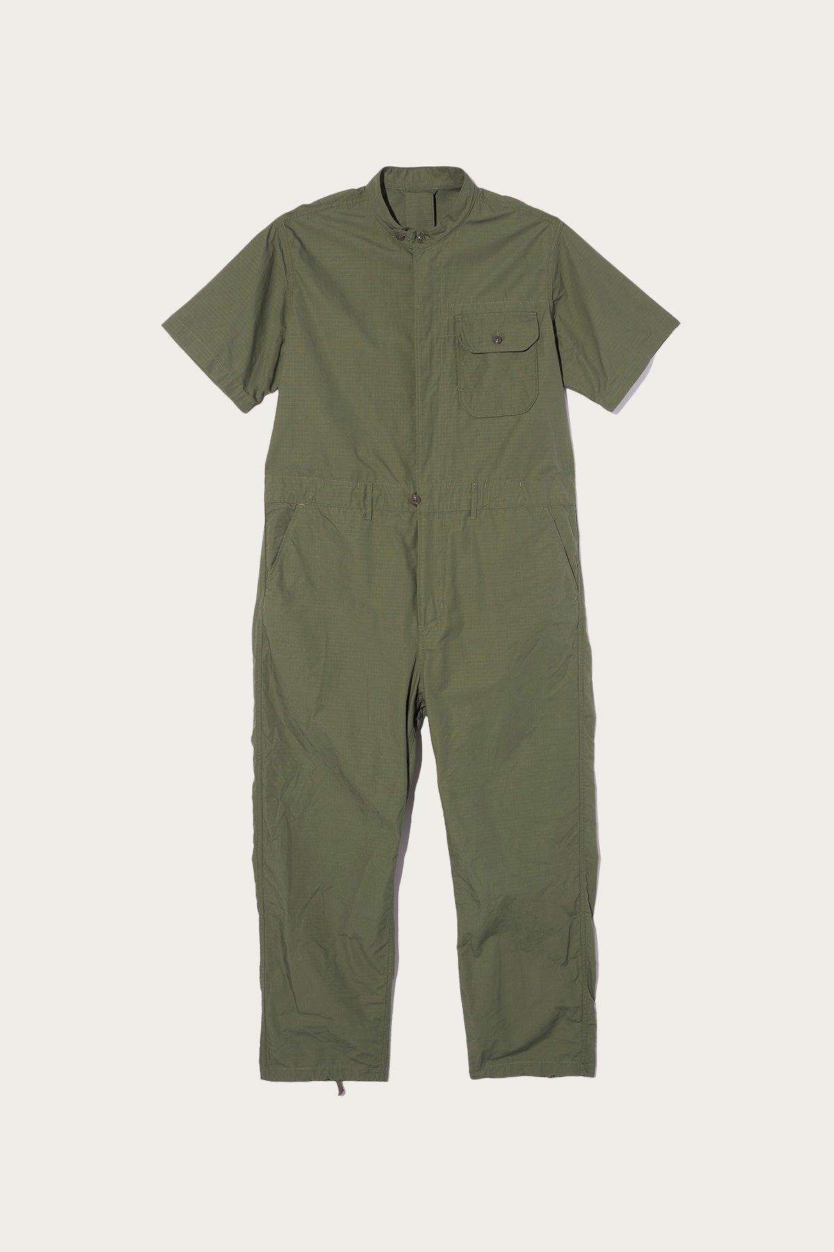 Engineered Garments - Coverall Suit - Olive Cotton Ripstop - Canoe Club