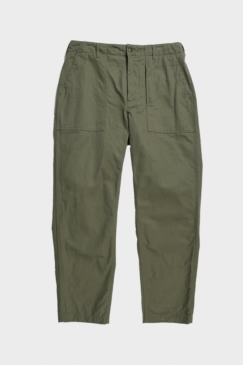 Engineered Garments Fatigue Pant | Olive Cotton Herringbone Twill