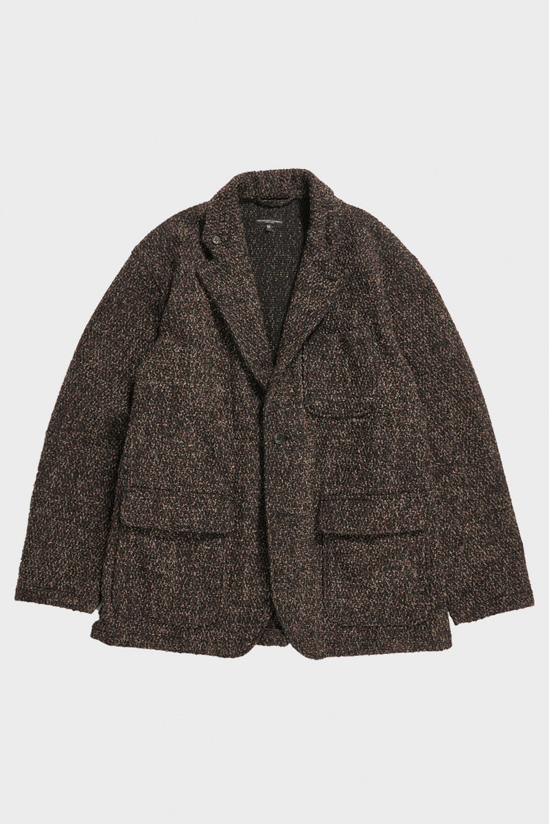 Engineered Garments Loiter Jacket | Dk Brown Polyester Wool