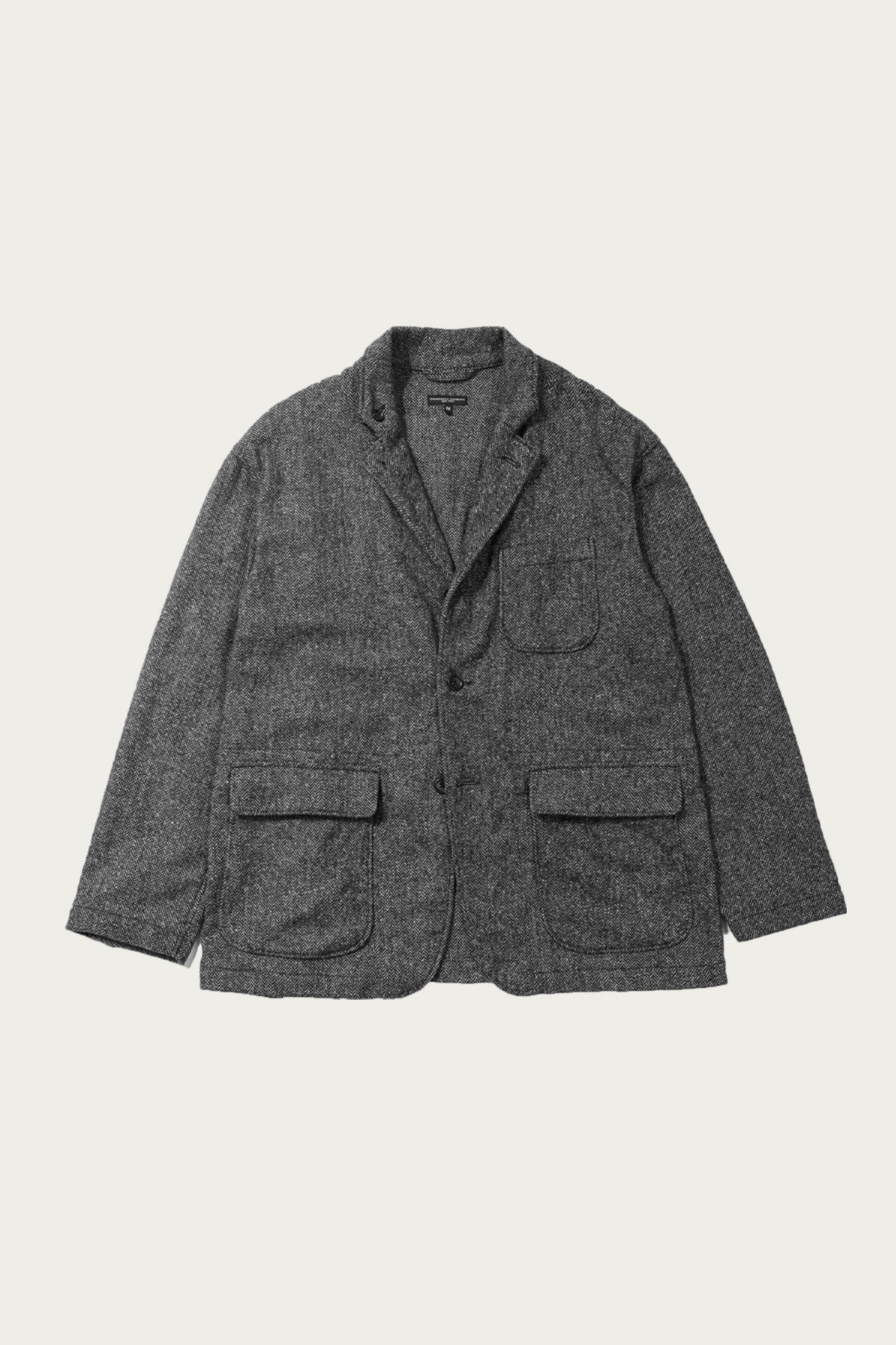 Engineered Garments - Loiter Jacket - Grey Poly/Wool Herringbone - Canoe Club