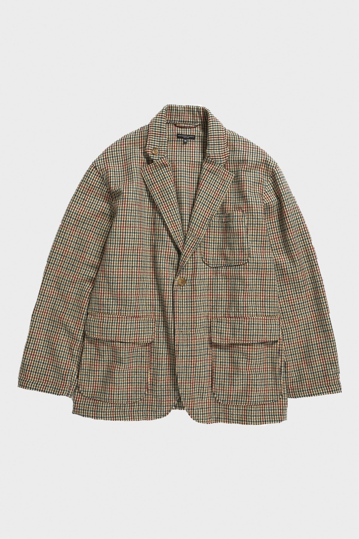 Engineered Garments - Loiter Jacket - Khaki Acrylic Wool Gunclub Check - Canoe Club