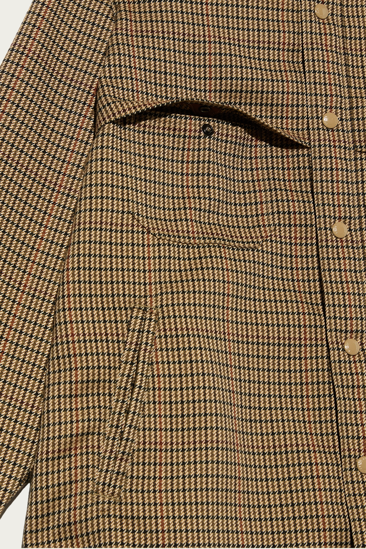 Engineered Garments - Stag Shirt Jacket - Brown Polyester Gunclub Check - Canoe Club