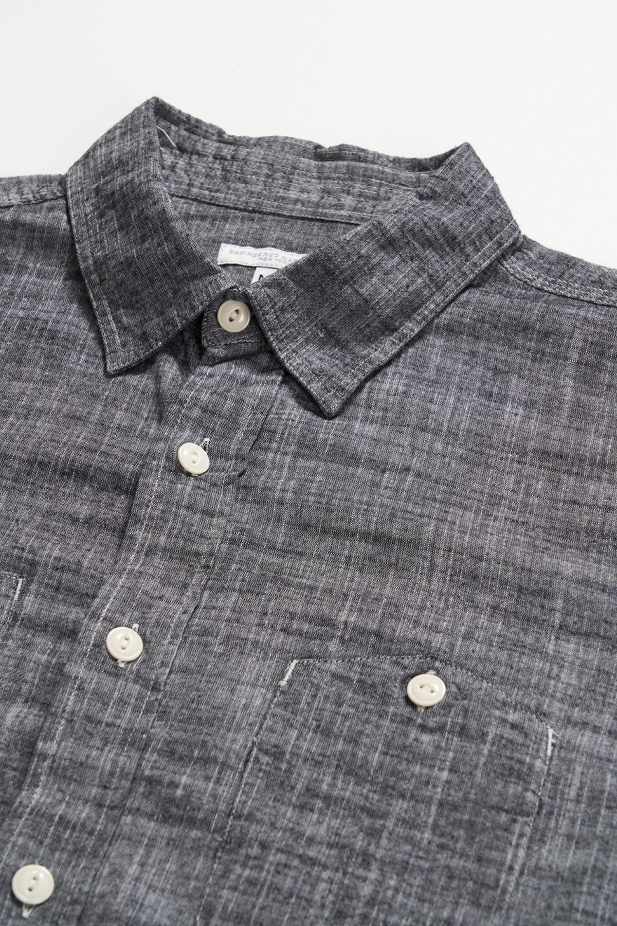 Engineered Garments - Work Shirt - Black Cotton Slub - Canoe Club