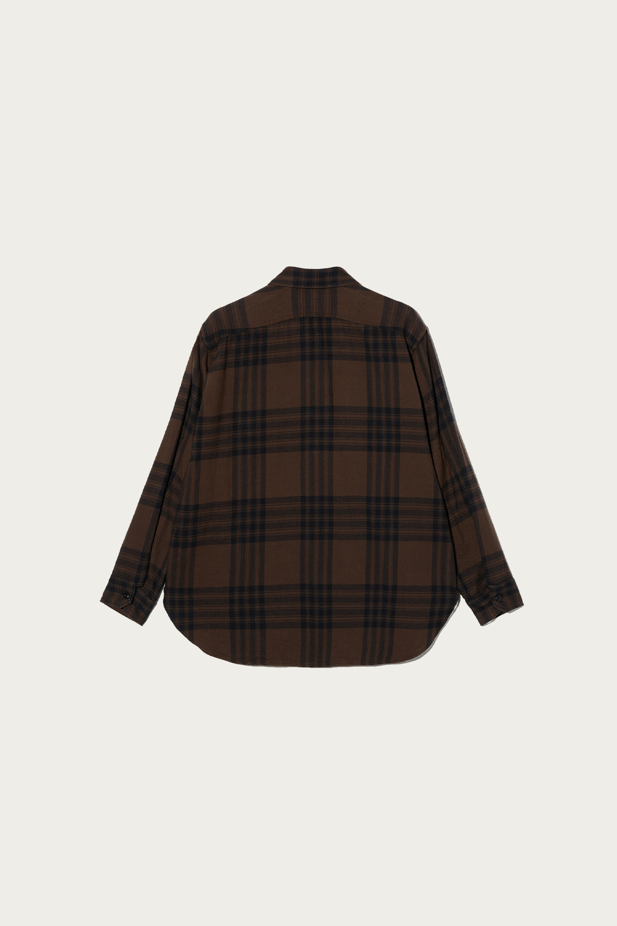 Engineered Garments - Work Shirt - Brown/Black Cotton Flannel Plaid - Canoe Club
