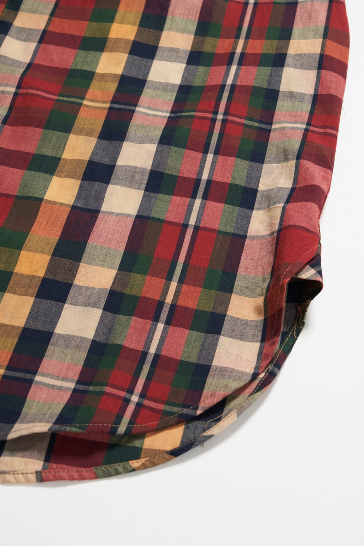 Engineered Garments - Work Shirt - Green/Navy Cotton Small Plaid - Canoe Club