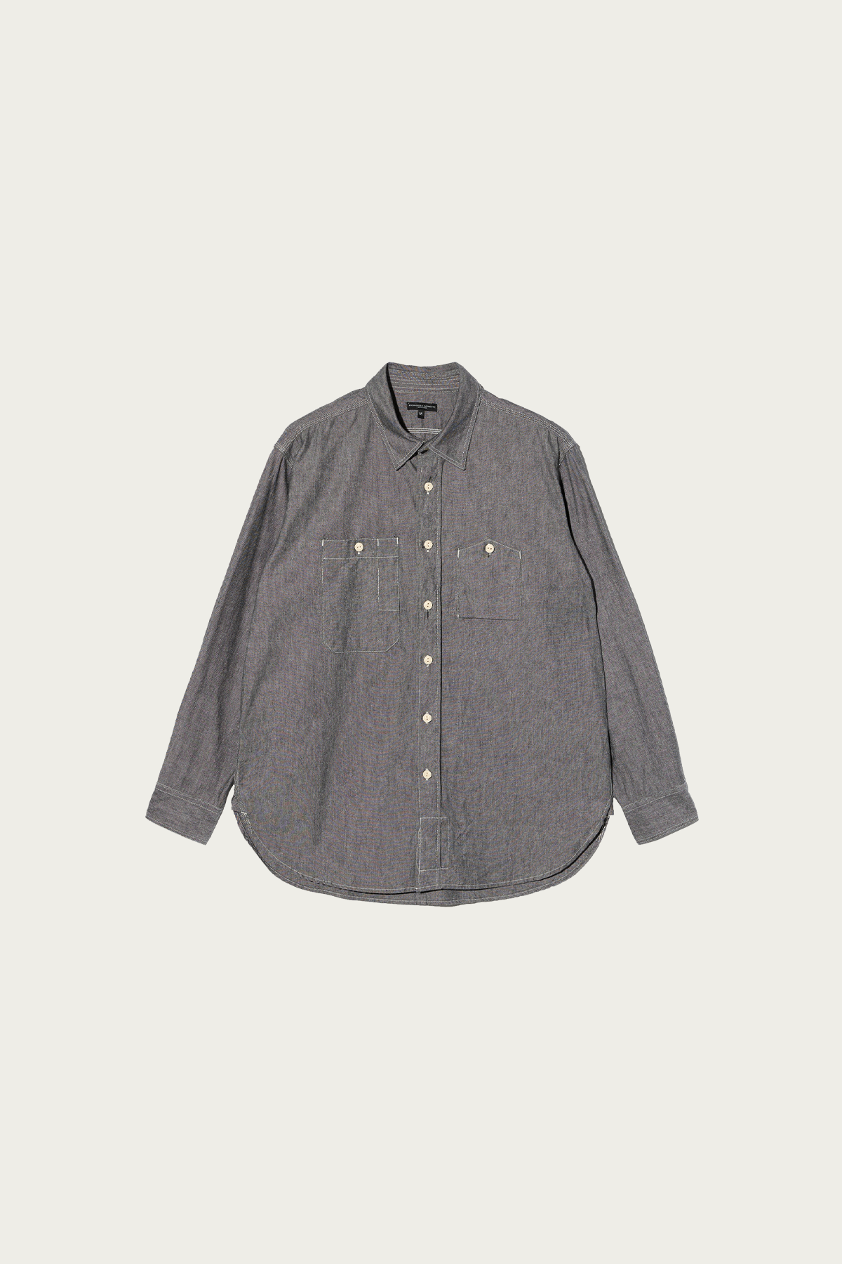 Engineered Garments - Work Shirt - Grey Cotton Chambray - Canoe Club