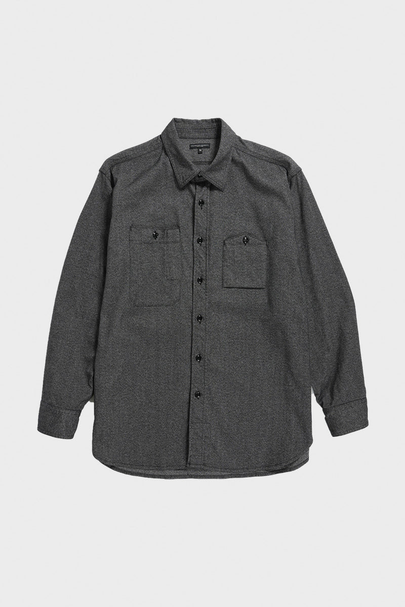 Engineered Garments Work Shirt | Heather Grey Heavy Cotton | Canoe Club