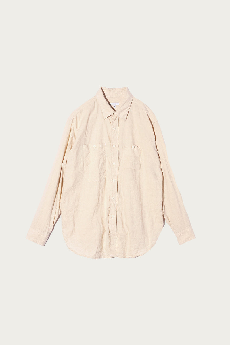 Engineered Garments Work Shirt | Natural CL Sheeting | Canoe Club