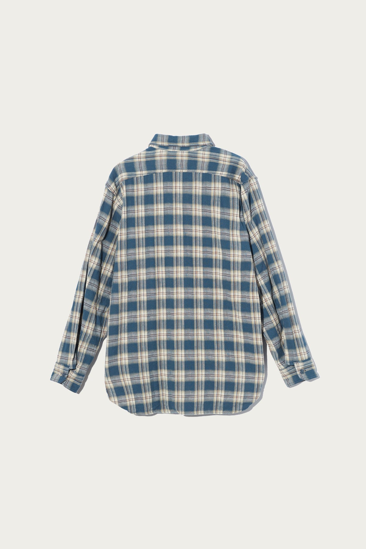 Engineered Garments - Work Shirt - Navy Cotton Plaid Jacquard - Canoe Club
