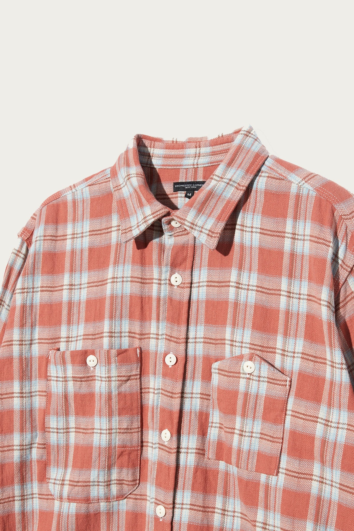 Engineered Garments - Work Shirt - Pink Cotton Plaid Jacquard - Canoe Club