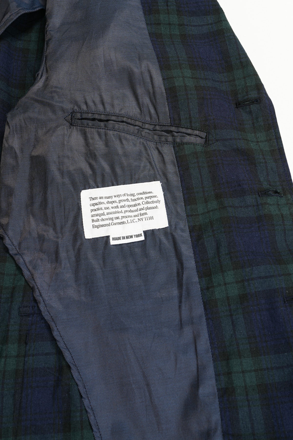 Engineered Garments - Ivy Blazer - Blackwatch Cotton Linen - Canoe Club