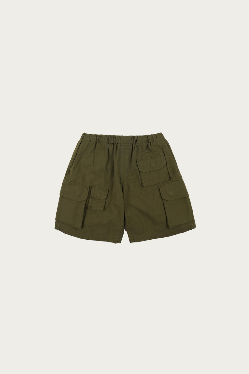 Frizmworks Canvas Multi Pocket Shorts | Olive | Canoe Club
