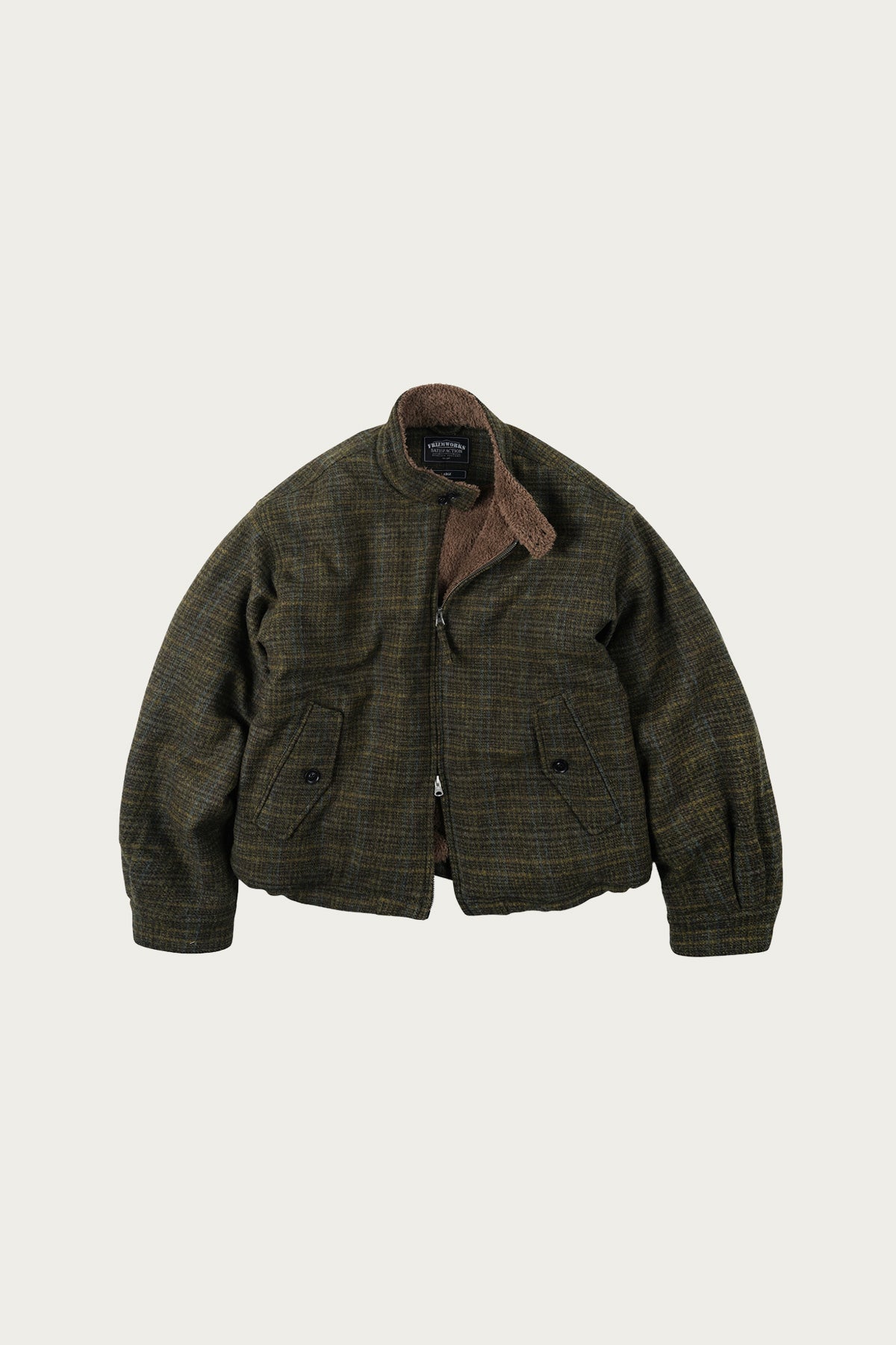 FrizmWORKS - Fluffy Wool Harrington Jacket - Seaweed - Canoe Club