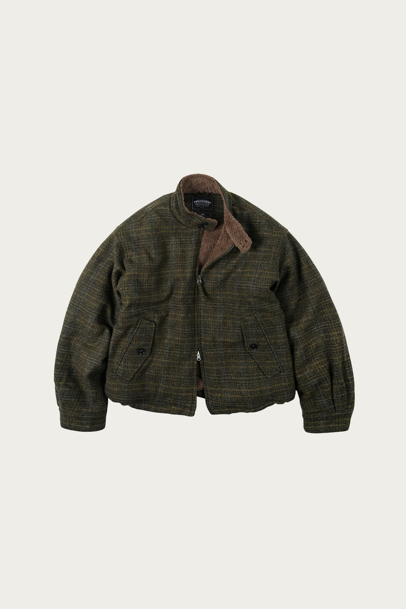 Frizmworks Fluffy Wool Harrington Jacket | Seaweed | Canoe Club