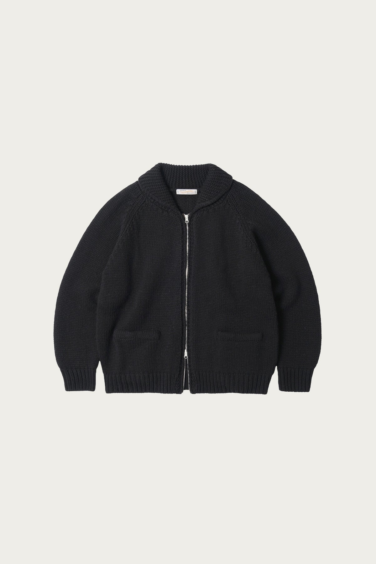 FrizmWORKS - Heavy Cowichan Zipup Cardigan - Black - Canoe Club