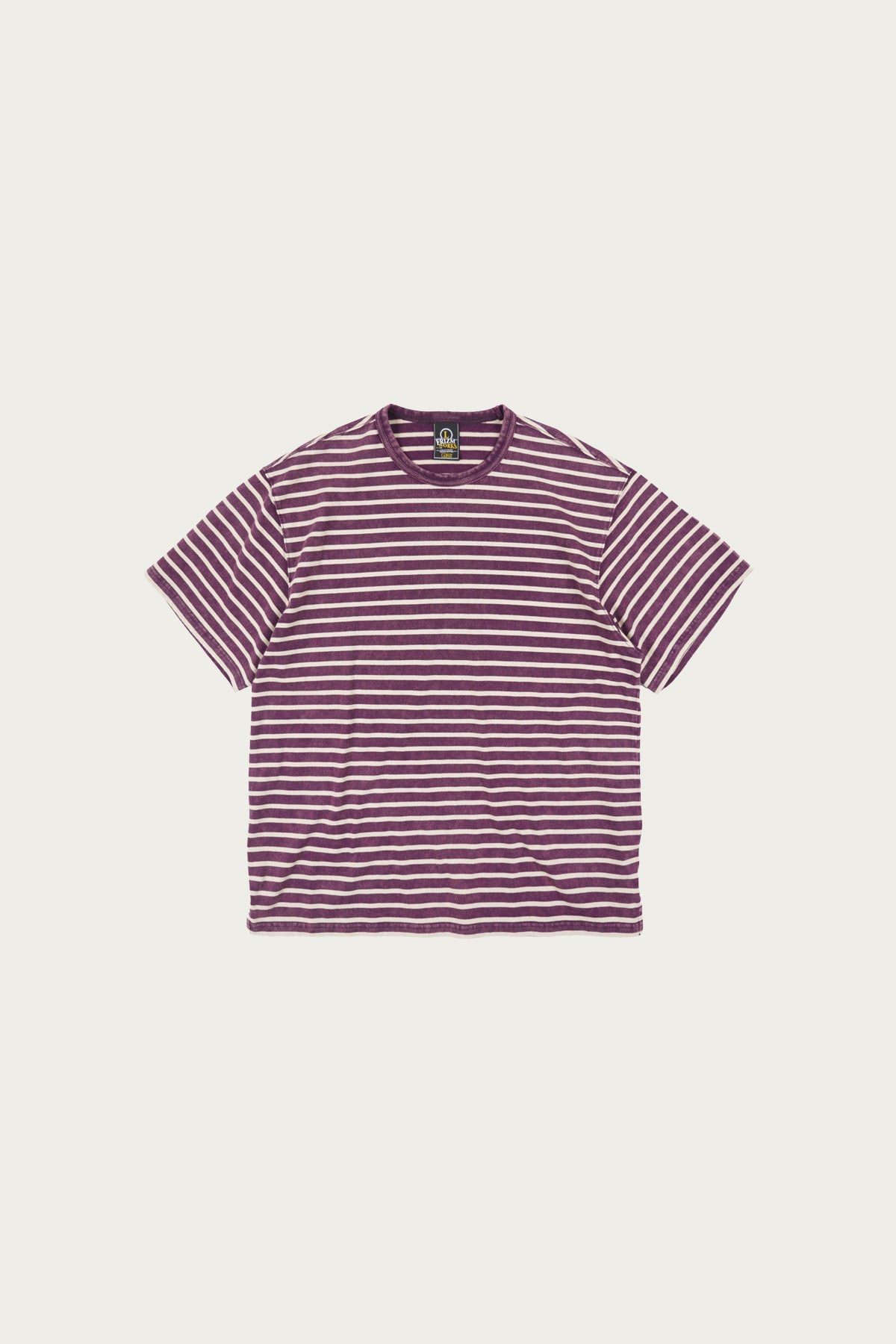 FrizmWORKS - Vintage Faded Stripe Half Tee - Purple - Canoe Club