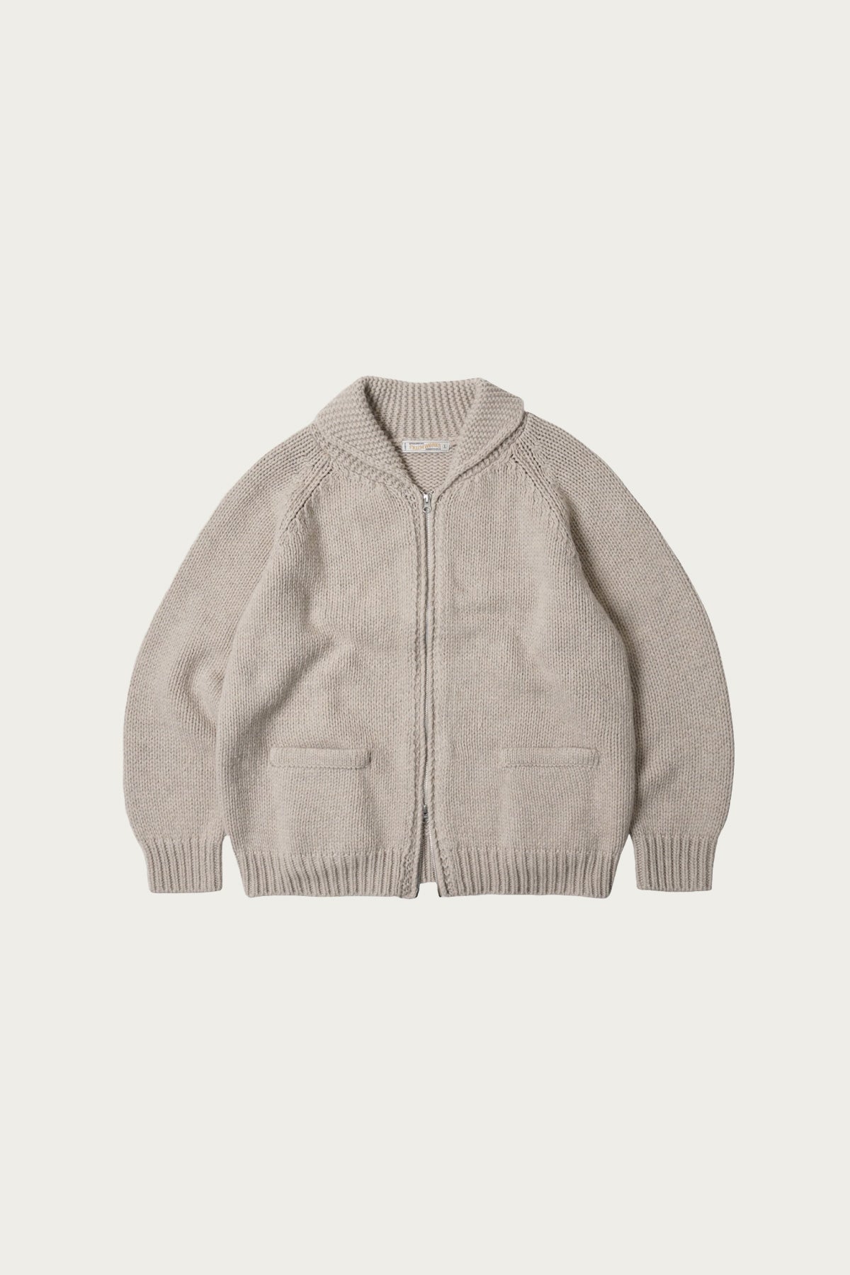FrizmWORKS - Heavy Cowichan Zipup Cardigan - Oatmeal - Canoe Club