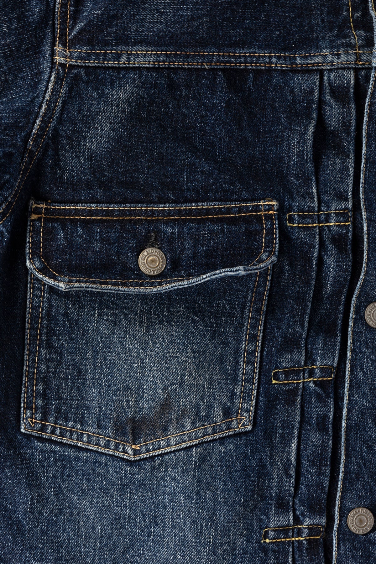 Fullcount - 2050-2102 - "Fear of The Dark" Type 2 Denim Jacket - Indigo Blue - Canoe Club