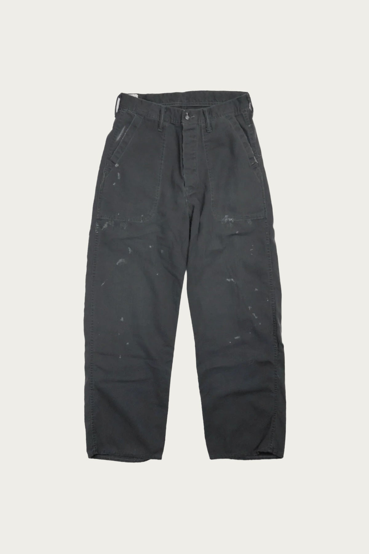 Fullcount - 1141VE-2 USN Herringbone Seamens Trousers Vintage Effect - Black - Canoe Club