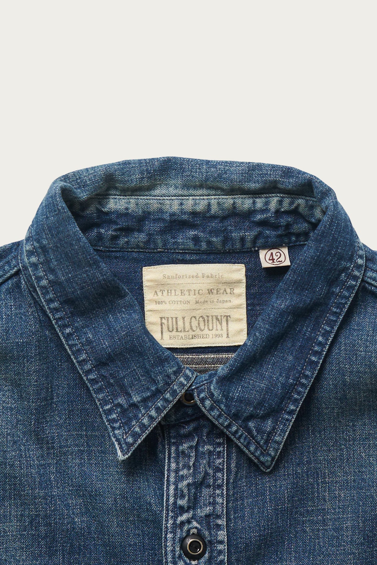Fullcount - Denim Work Shirt - Indigo Blue - Canoe Club