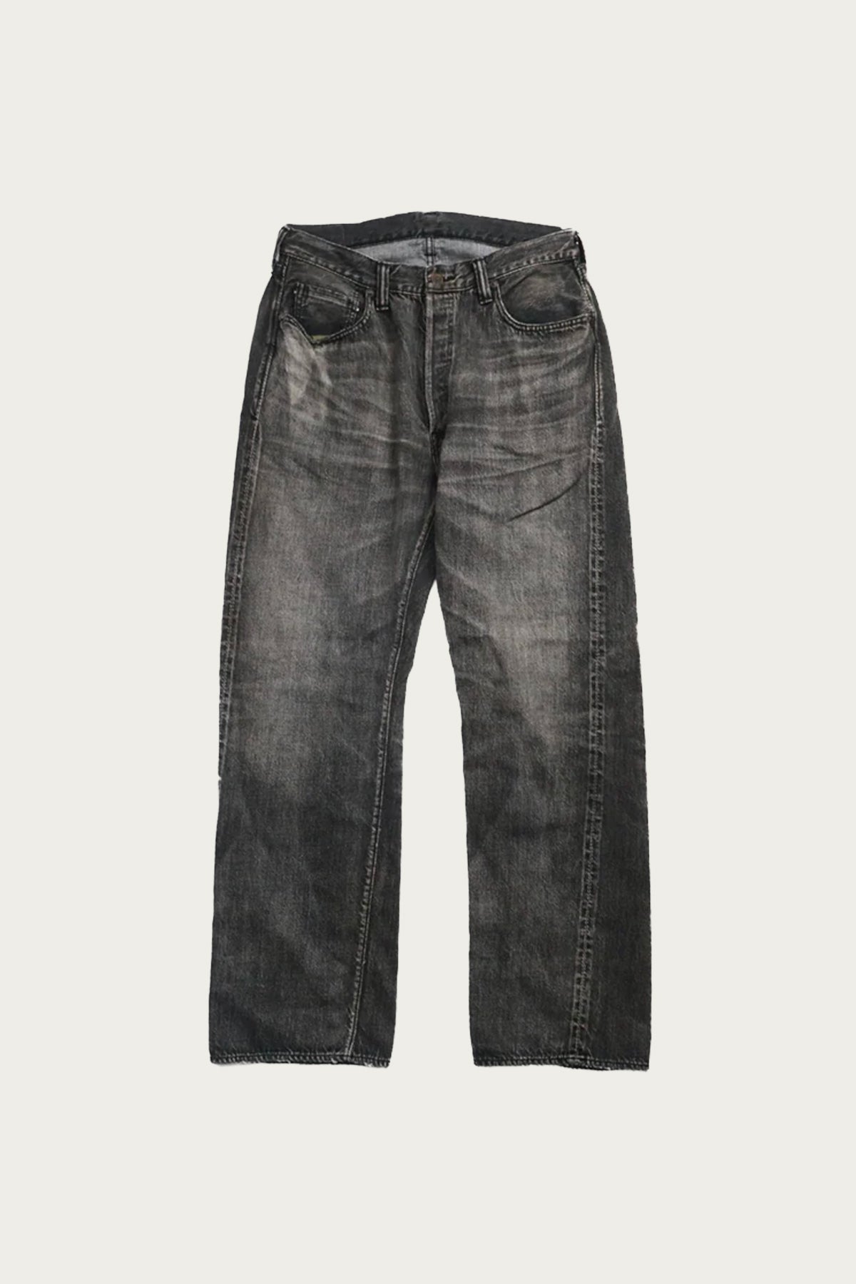 Fullcount - WWII Model 11.5oz Black Denim Pants HW Master of Reality - Black - Canoe Club
