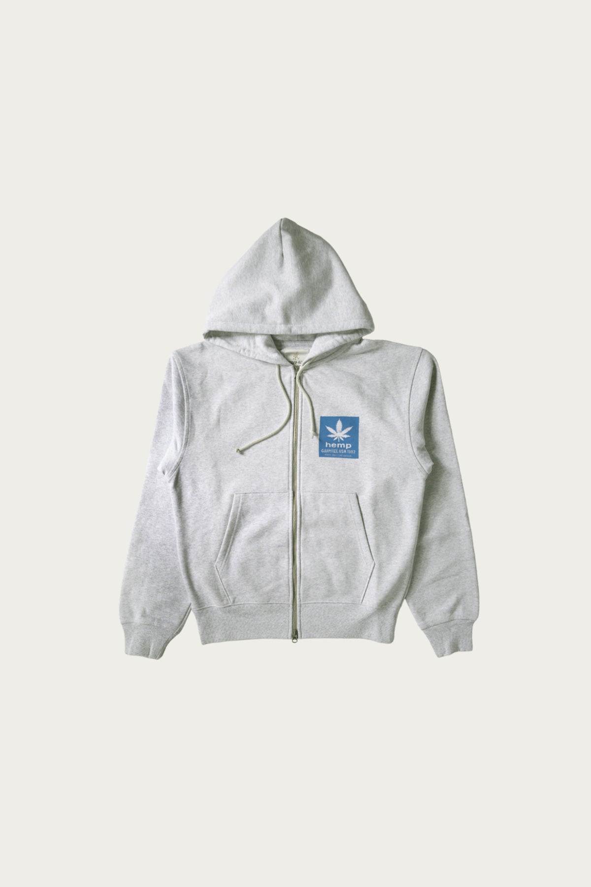 Gramicci - Hemp Zip Hooded Sweatshirt - Heather Ash - Canoe Club