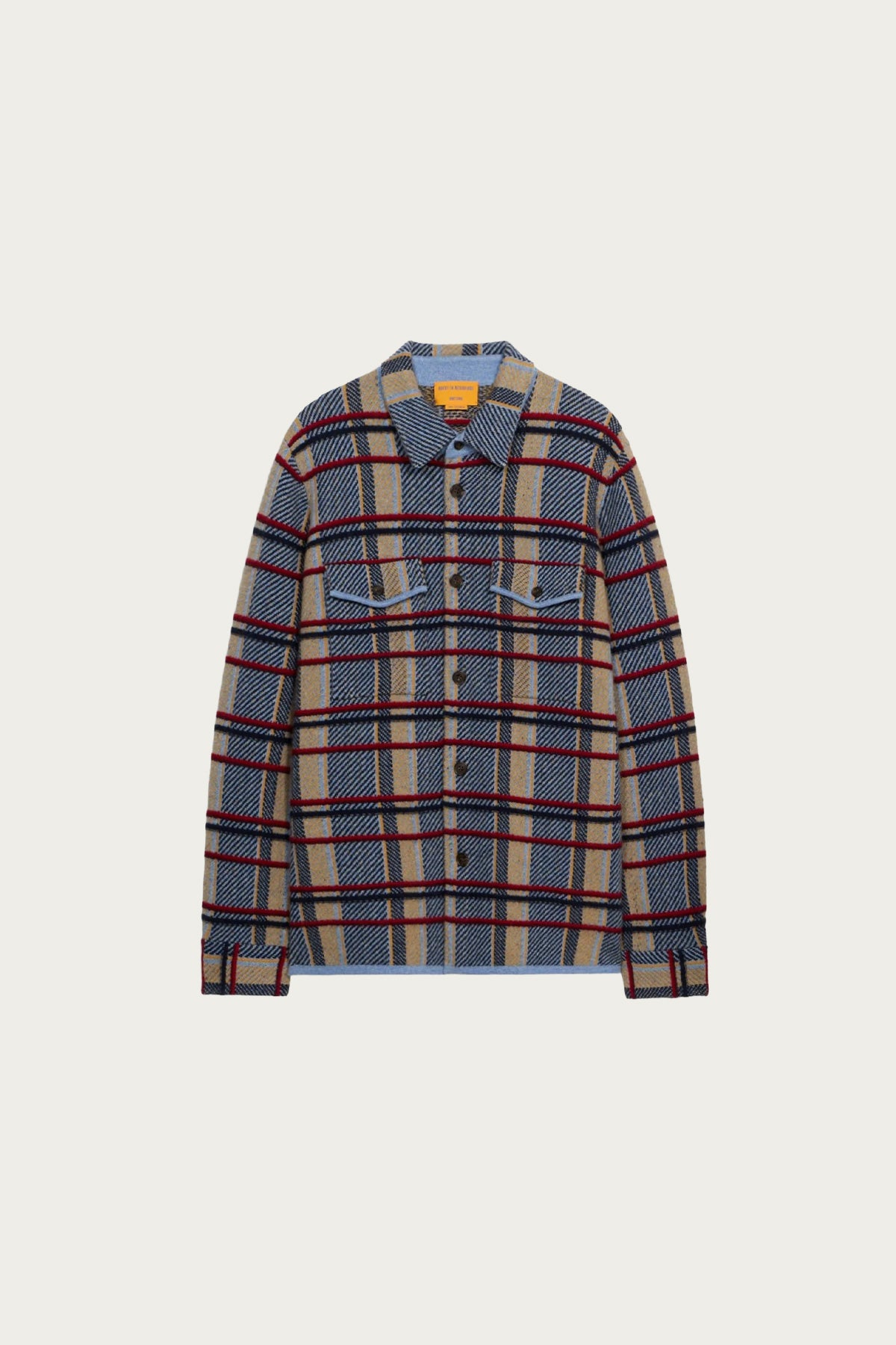 Guest In Residence - Plaid Work Shirt - Heather Blue Combo - Canoe Club