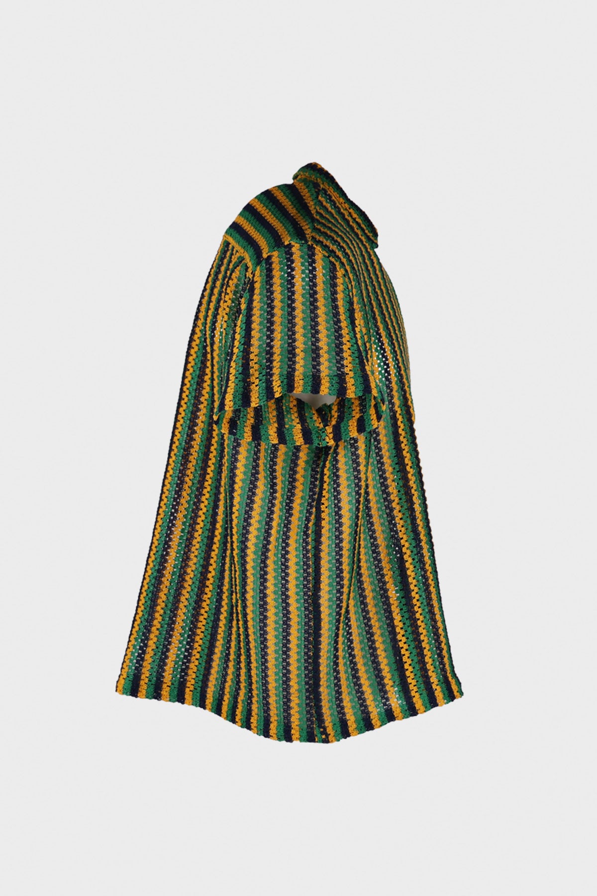 Harago - Crochet Short Sleeve Shirt - Green - Canoe Club
