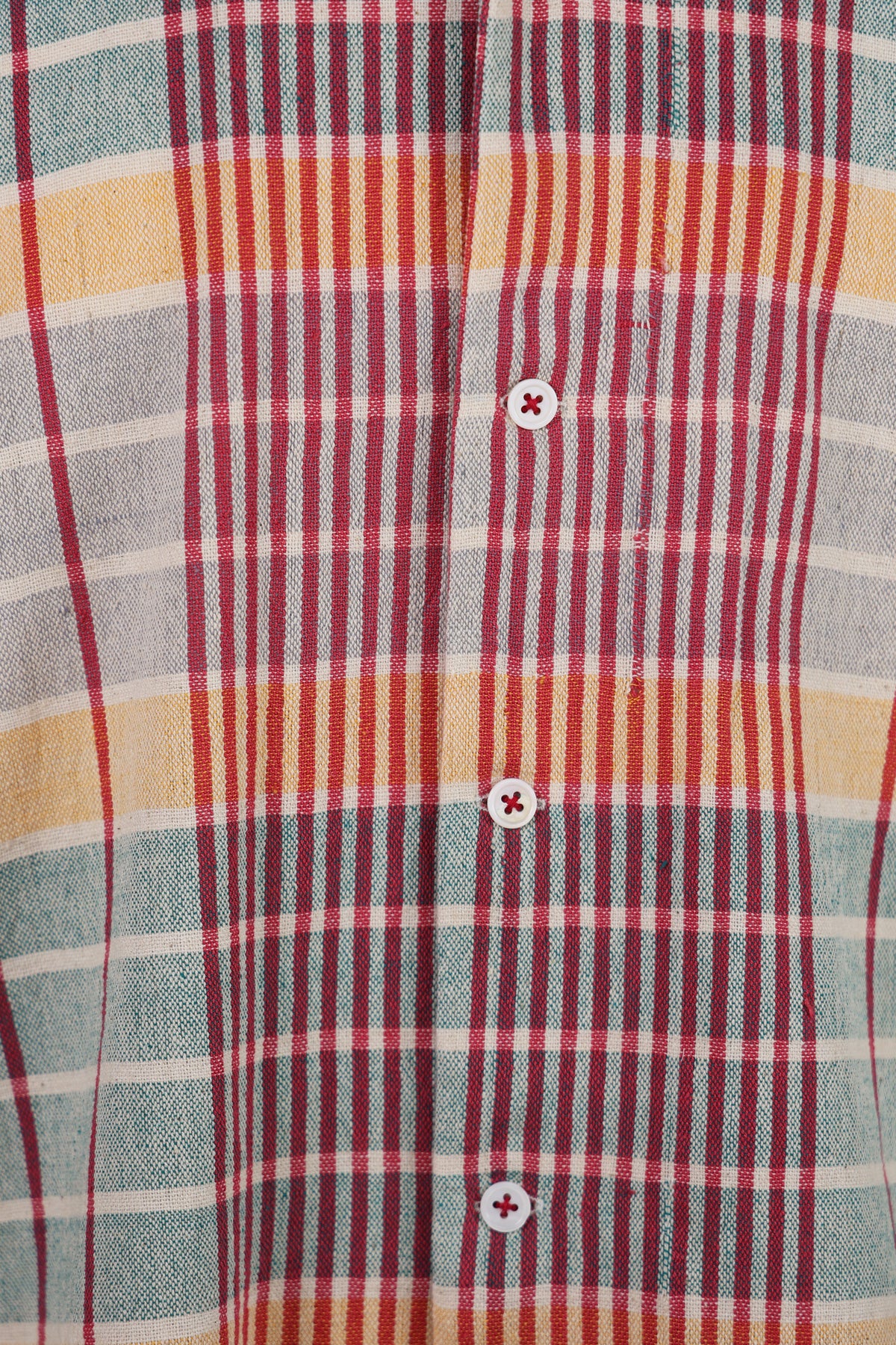 Harago - Gamcha Checks Short Sleeve Shirt - Multi - Canoe Club