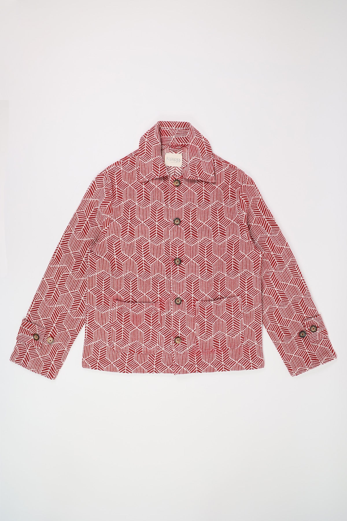 Harago - Suzani Embroidered Blouson Jacket - White - Canoe Club