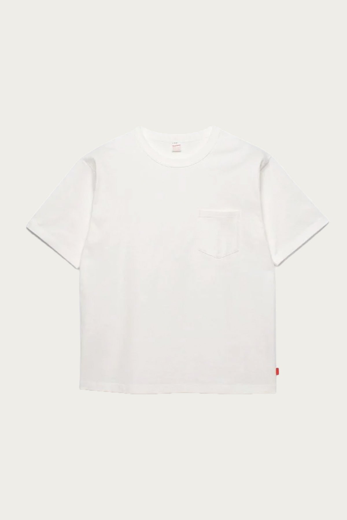 Healthknit - Max Weight Jersey Crewneck Pocket Tee - Off White - Canoe Club
