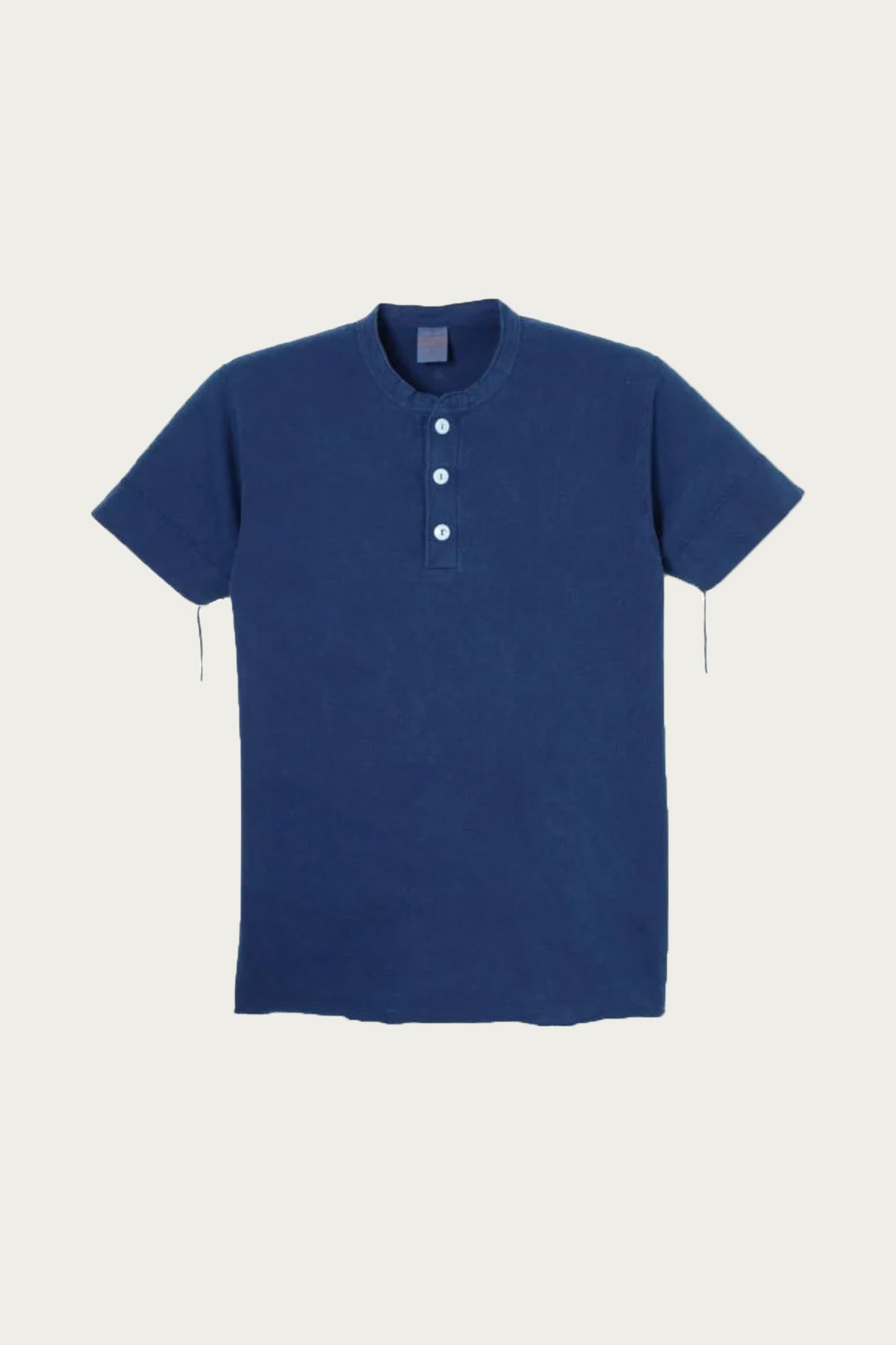 Healthknit - S/S Henley - Faded Blue - Canoe Club