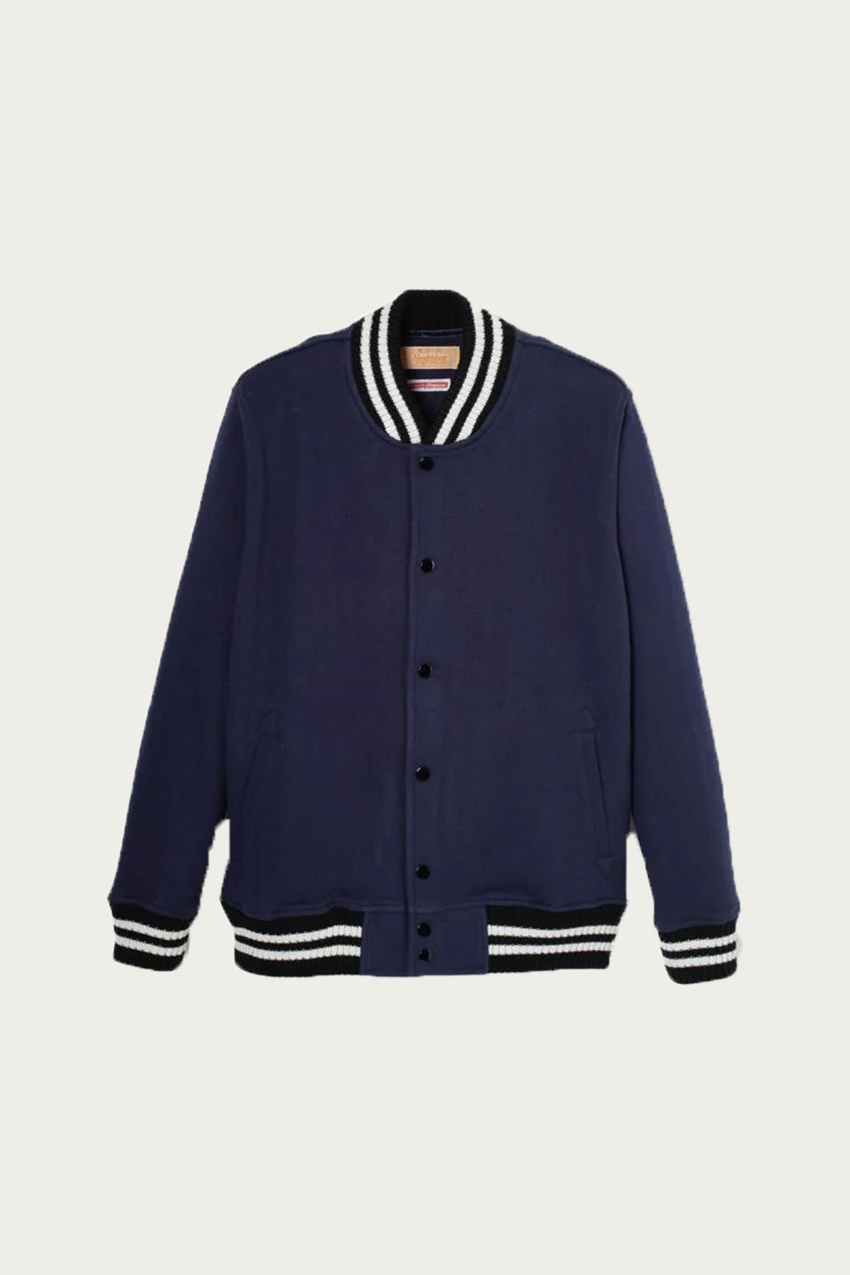 Healthknit - Thompkins Sweat Award Jacket - Navy - Canoe Club