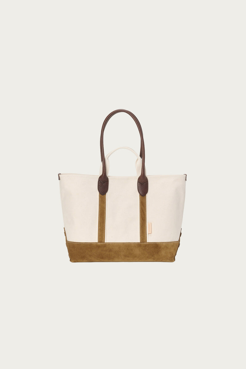 Hender Scheme Camp Suede Handle Tote | Camel | Canoe Club