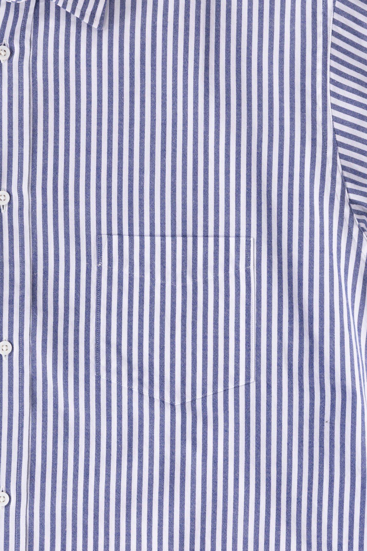Herill - Cotton Oxford Regular Collar Shirt - Sax Stripe - Canoe Club