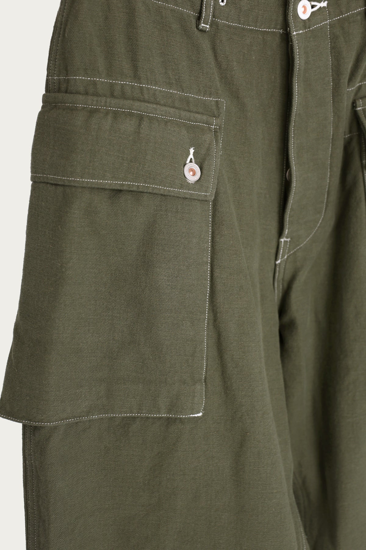 Herill - HL Denim M44 Trousers - Olive Drab - Canoe Club