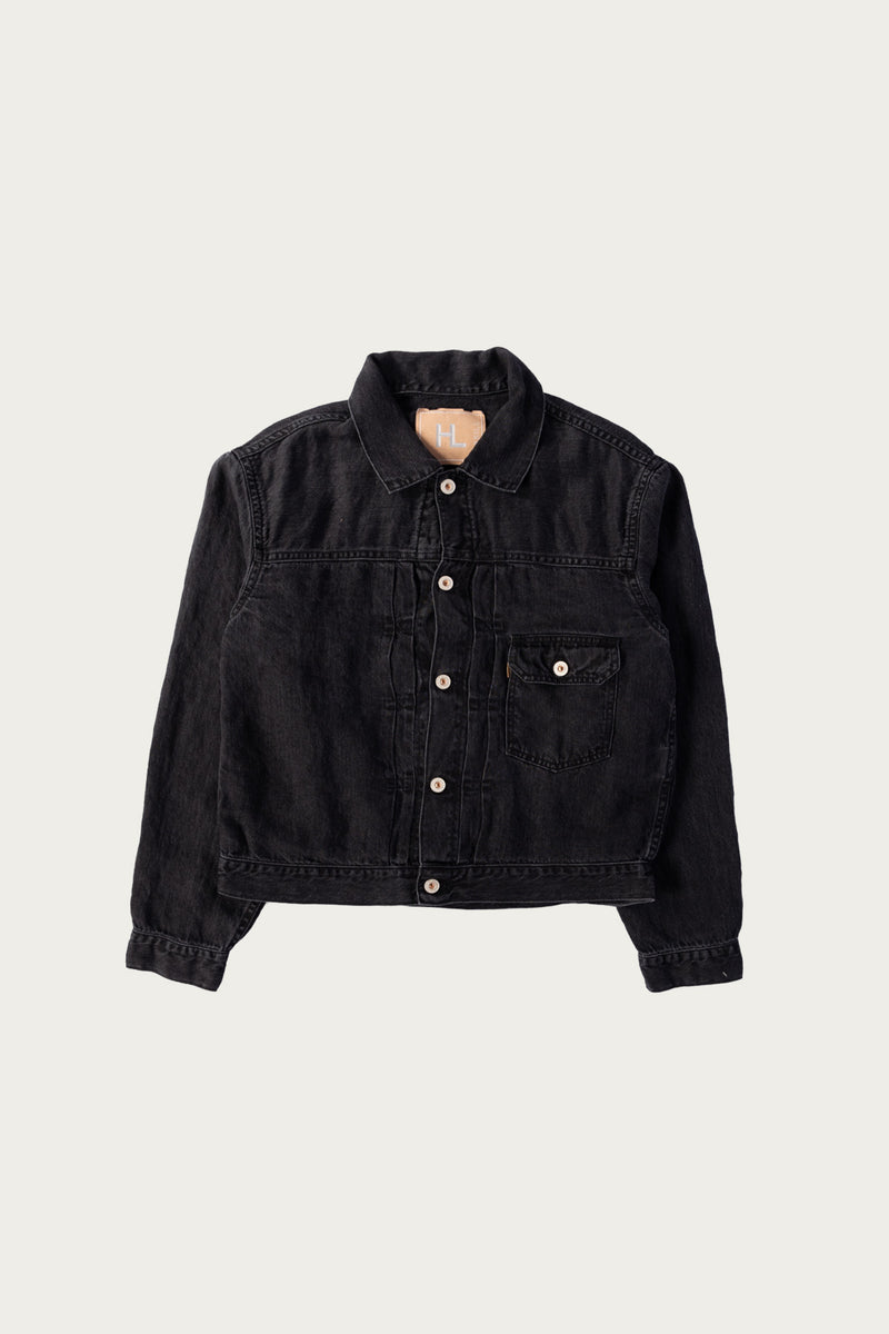 Herill Linen Denim XX Jacket | Black Vintage Worn | Canoe Club