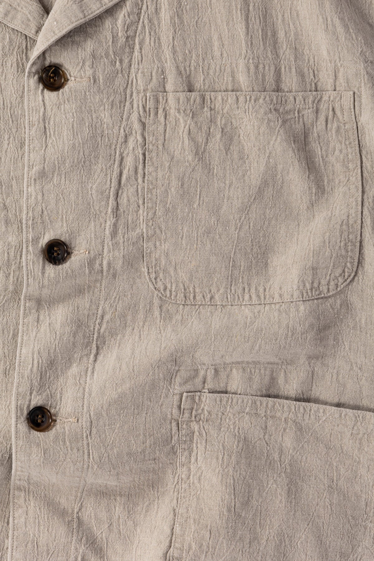 Herill - Linen P41 Coverall Jacket - Natural - Canoe Club