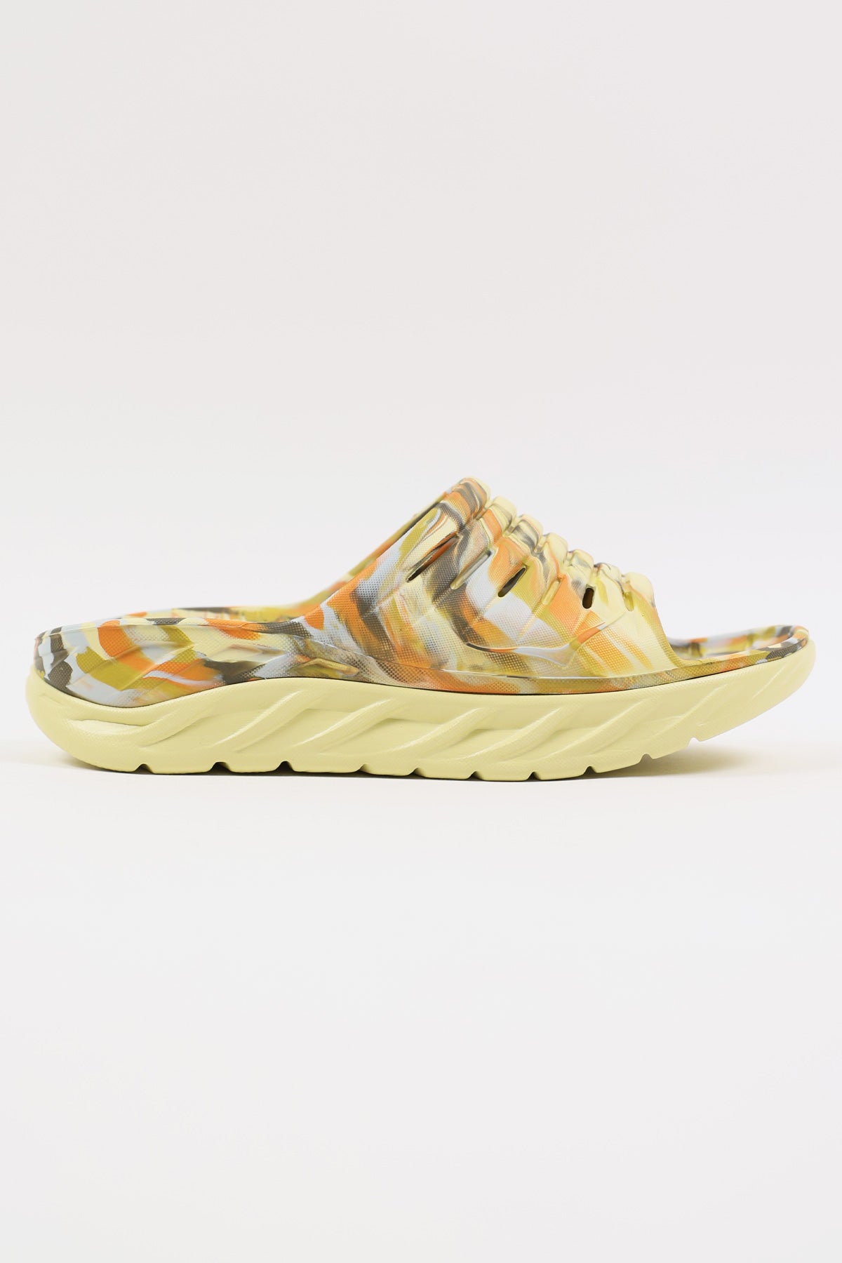 HOKA - Ora Recovery Slide Swirl - Celery Root/Golden Lichen - Canoe Club