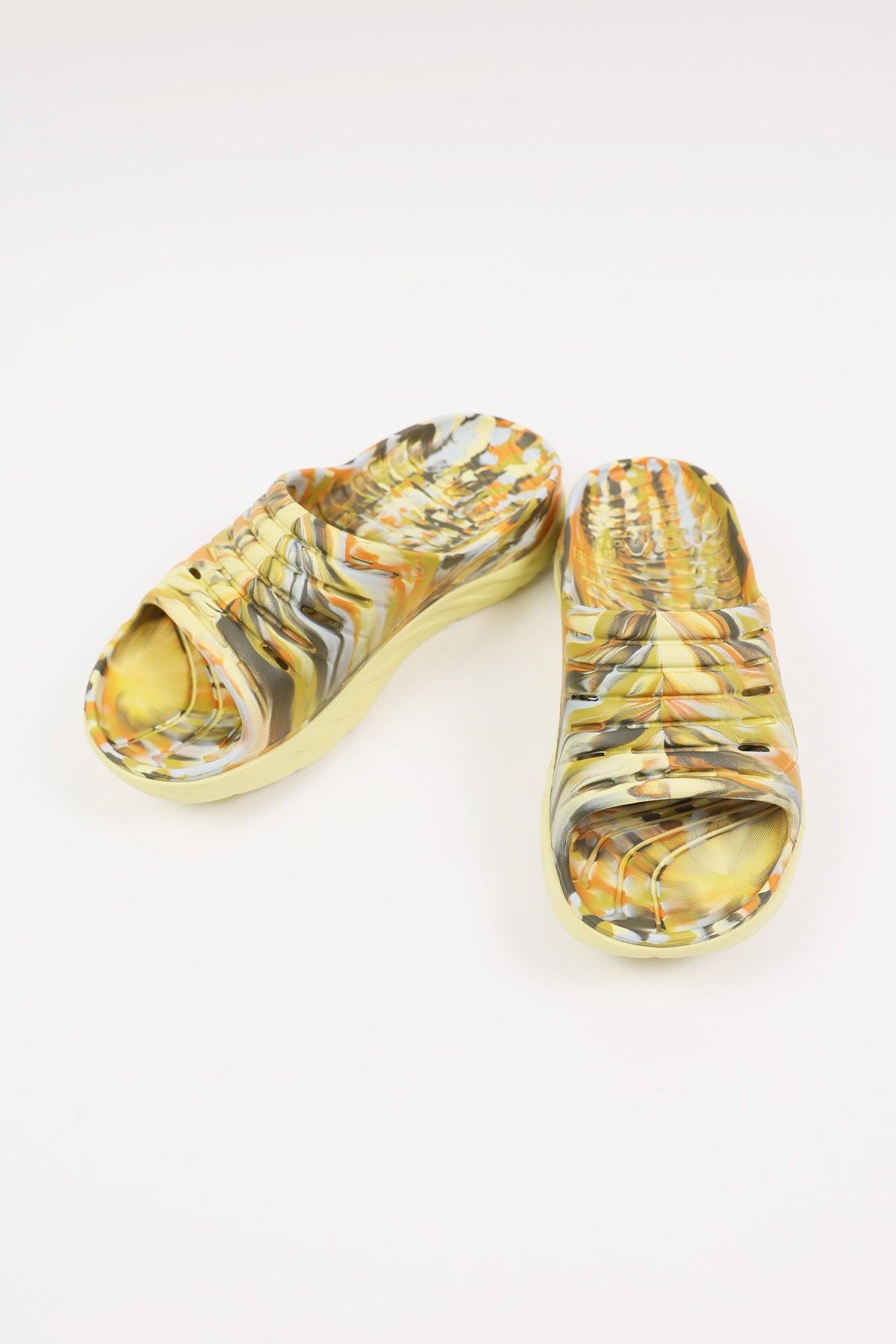 HOKA - Ora Recovery Slide Swirl - Celery Root/Golden Lichen - Canoe Club