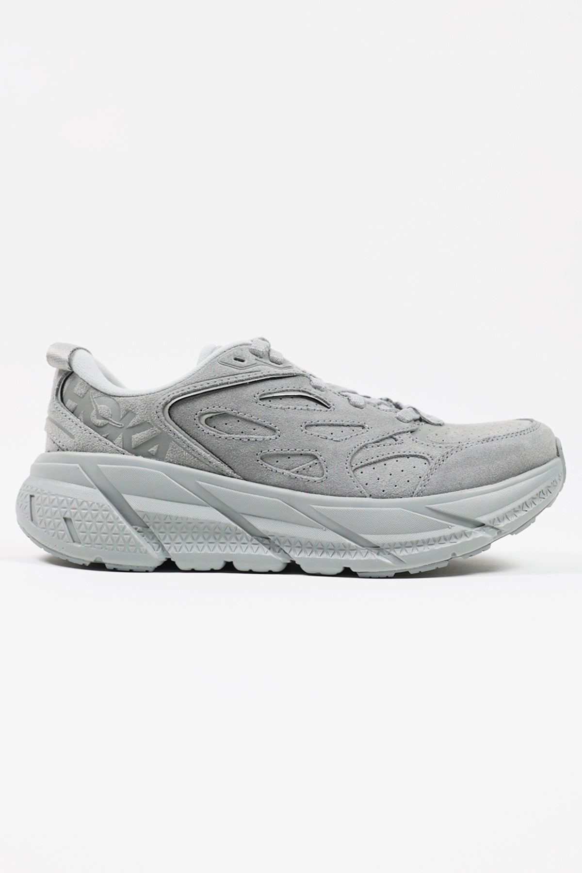 HOKA - U Clifton L Suede - Limestone/Limestone - Canoe Club