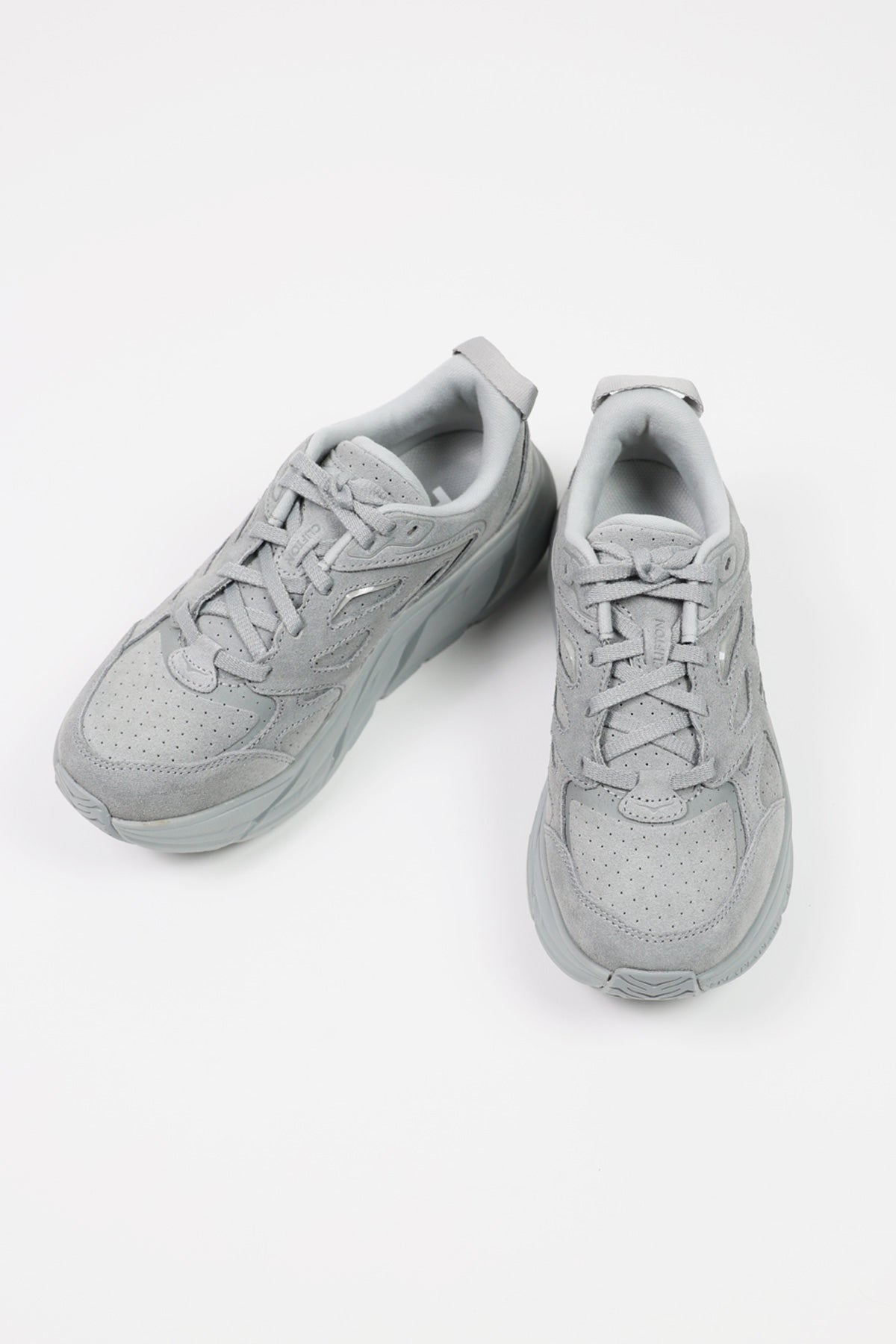 HOKA - U Clifton L Suede - Limestone/Limestone - Canoe Club