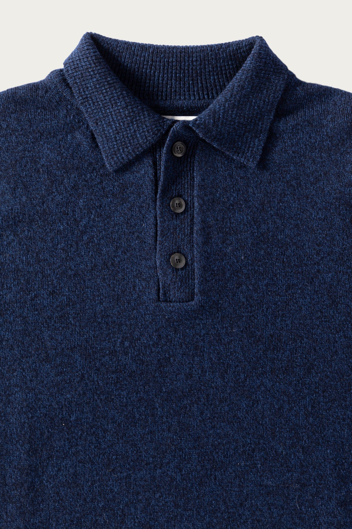 Howlin' - Dance of the Polo Knit - Navy Mix Superfine Lambswool - Canoe Club