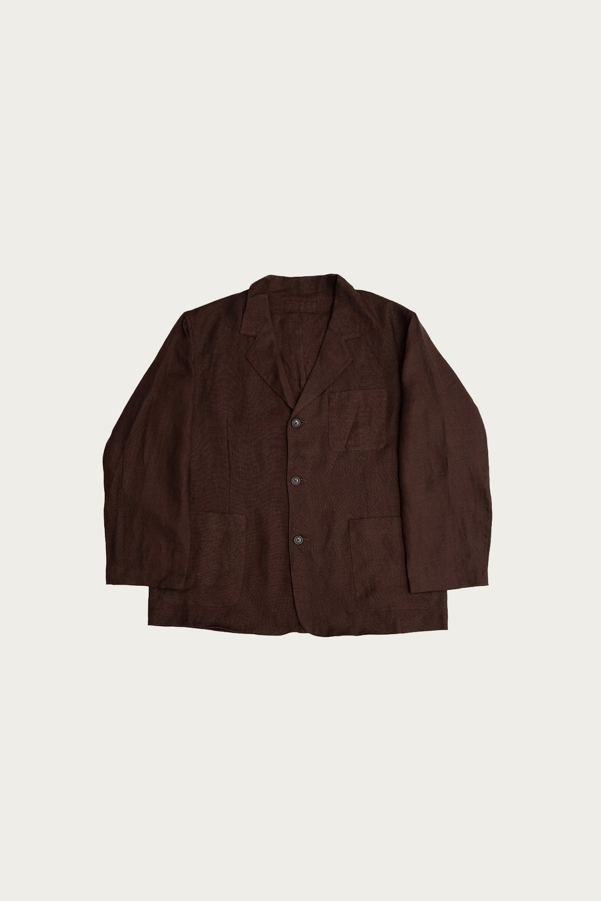 James Coward - Carry On Jacket - Chocolate Brown Welterweight Belgian Linen - Canoe Club